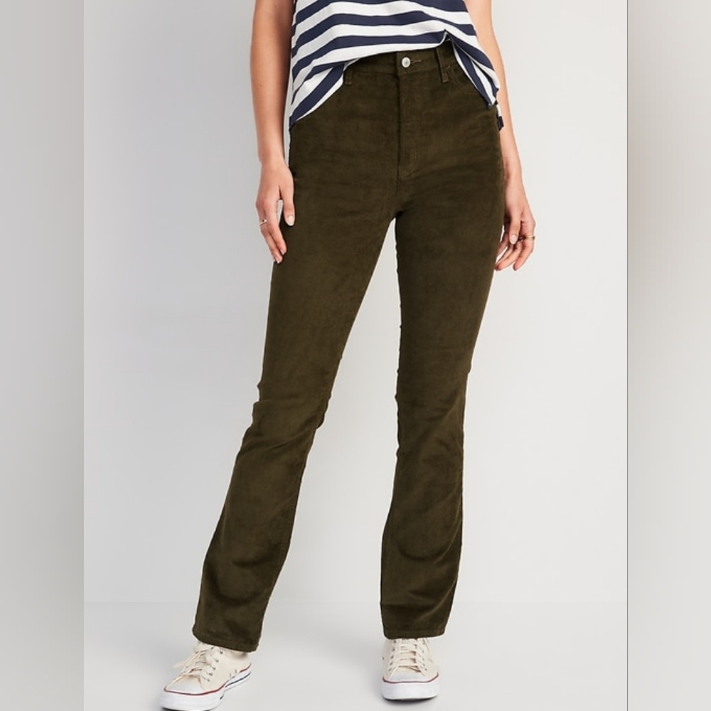 Corduroy Olive Green Pants size 20 Old Navy